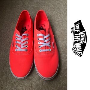 Neon Coral Vans